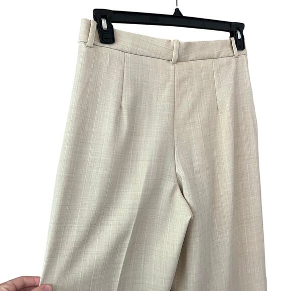 Mango Cream Pleated Trousers size 6 - Picture 4 of 6